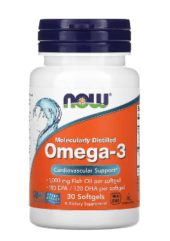  NOW Foods, 오메가3, EPA 180/DHA 120, 소프트젤 30정 