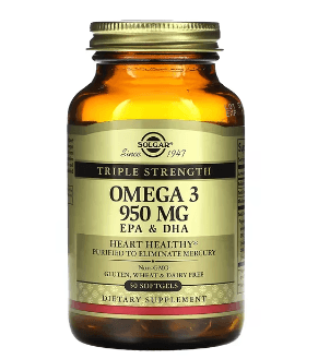 Solgar, 오메가3, EPA & DHA, 트리플 스트렝스, 950mg, 소프트젤 50정