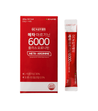 GC녹십자웰빙 메타 아르기닌 6000 플러스 오르니틴 고함량 아르지닌 액상스틱