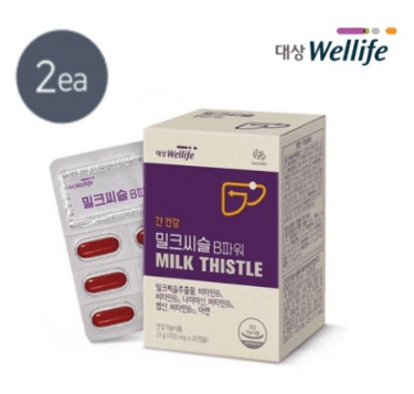 대상웰라이프 간건강 밀크씨슬 B파워 (700mgx30캡슐) x 2박스