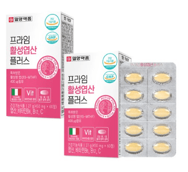 일양약품 프라임 활성 엽산 플러스 27g
