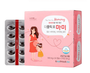 지엠팜 더폴릭포 마미 엽산 비타민 영양제