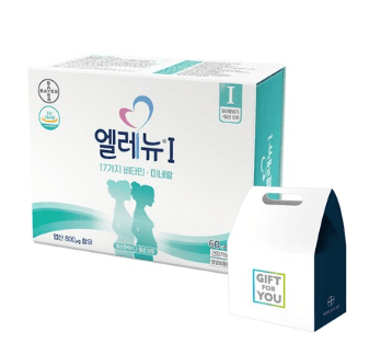 바이엘 엘레뉴 1단계 개별포장 임신 멀티비타민 96g + 선물박스