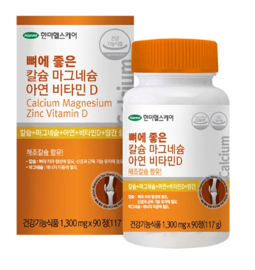한미헬스케어 뼈에 좋은 칼슘 마그네슘 아연 비타민D
