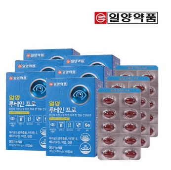 일양약품 일양 루테인 프로 500mg 60캡슐 12개월분 일양 눈건강