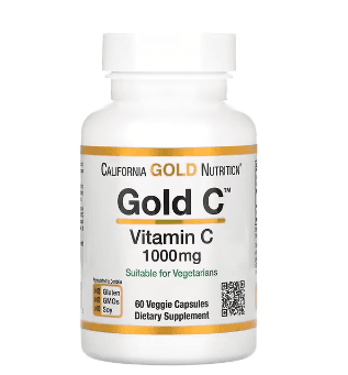 California Gold Nutrition, Gold C, USP 등급 비타민C, 1,000mg, 베지 캡슐 60정