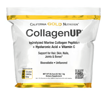 California Gold Nutrition, CollagenUP, 히알루론산과 비타민C 함유 가수분해 해양 콜라겐 펩타이드, 무향, 1kg (2.2lbs)