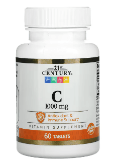 21st Century, 비타민C, 1,000mg, 60정