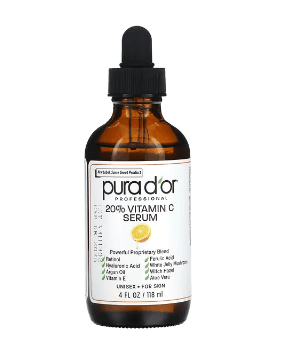 Pura D'or, 프로페셔널, 20% 비타민C 세럼, 118ml(4fl oz)