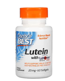 Doctor's Best, Lutemax 2020 함유 루테인, 20mg, 소프트젤 60정