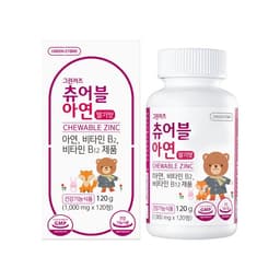 그린스토어 그린키즈 츄어블 아연 딸기맛 120정 2개월분 정보, 효과, 효능, 부작용, 가격, 추천, 섭취 시간, 믿을 수 있는 후기를 당신의 영양제에서 확인해보세요! 이미지,영양 